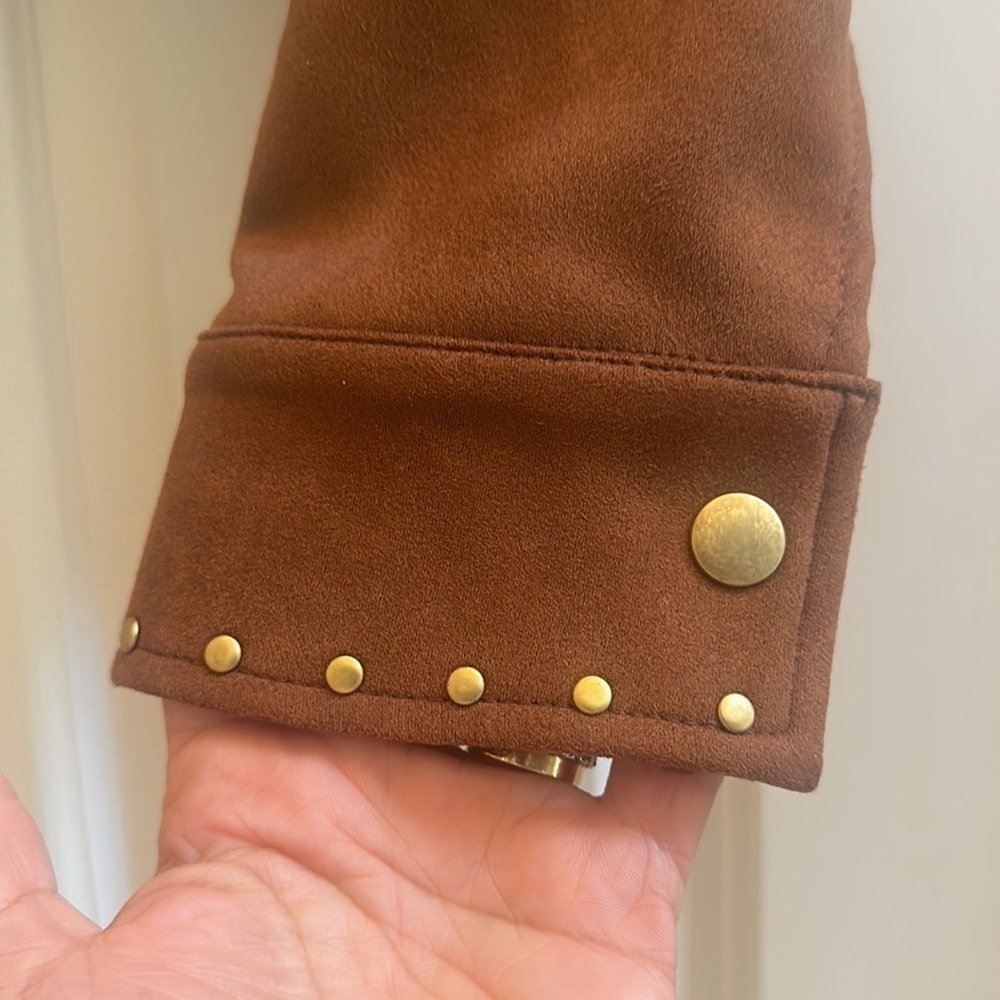 TULAROSA Abbot Faux Suede Cropped Jacket - Picture 7 of 12